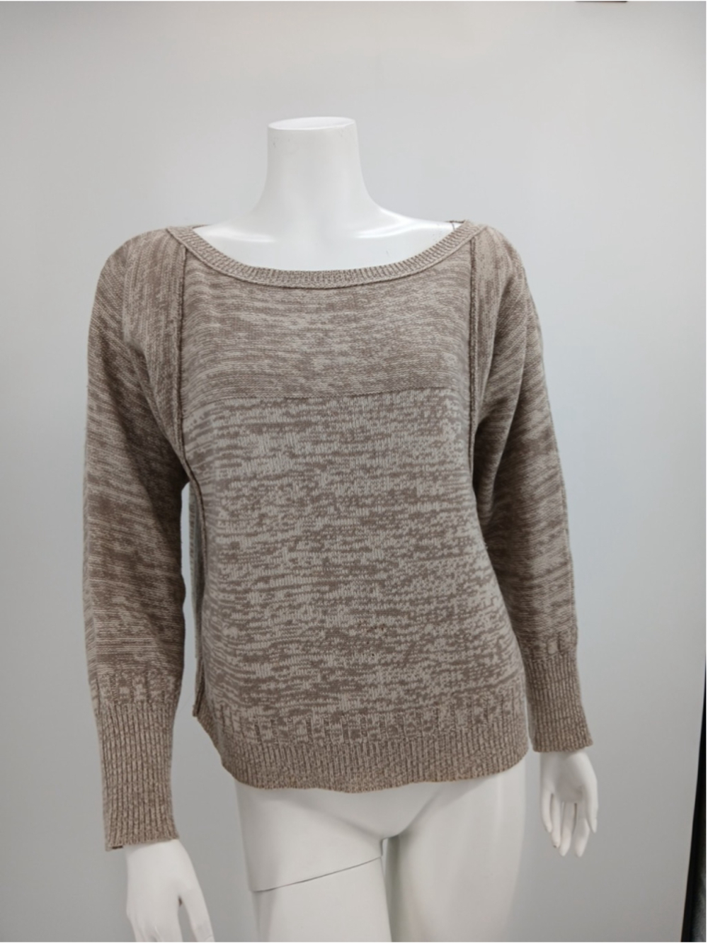 Brochu Walker Womens Sweater Size P Wool Cashmere Beige